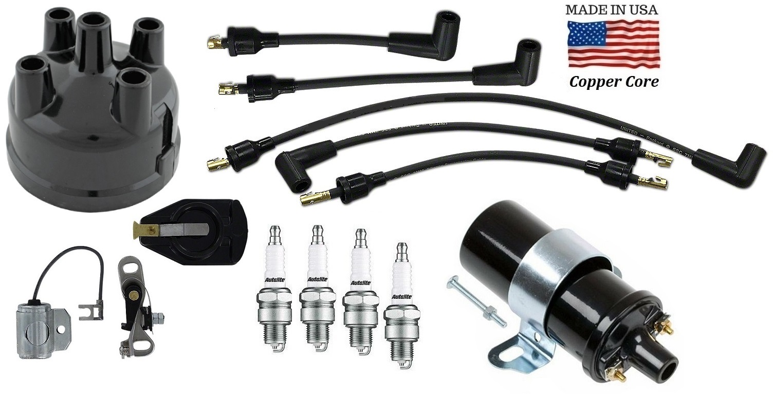 Distributor Ignition Tune up Kit & 6V Coil Ford
